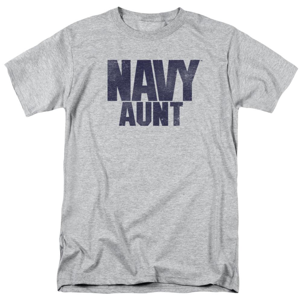 Navy Aunt Men's 18/1 Cotton Short-Sleeve T-Shirt