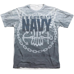 Navy Force For Good Men's Regular Fit Poly Cotton Short-Sleeve T-Shirt