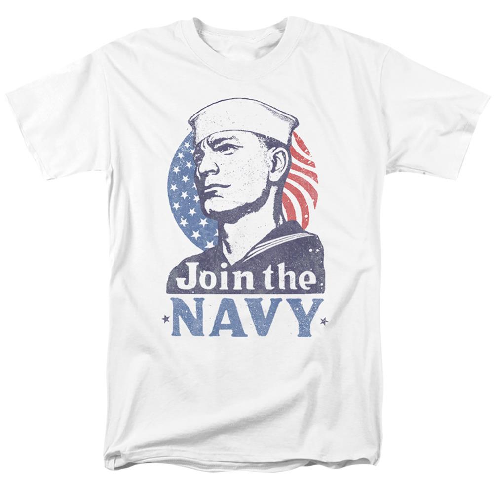 Navy Join Now Men's 18/1 Cotton Short-Sleeve T-Shirt
