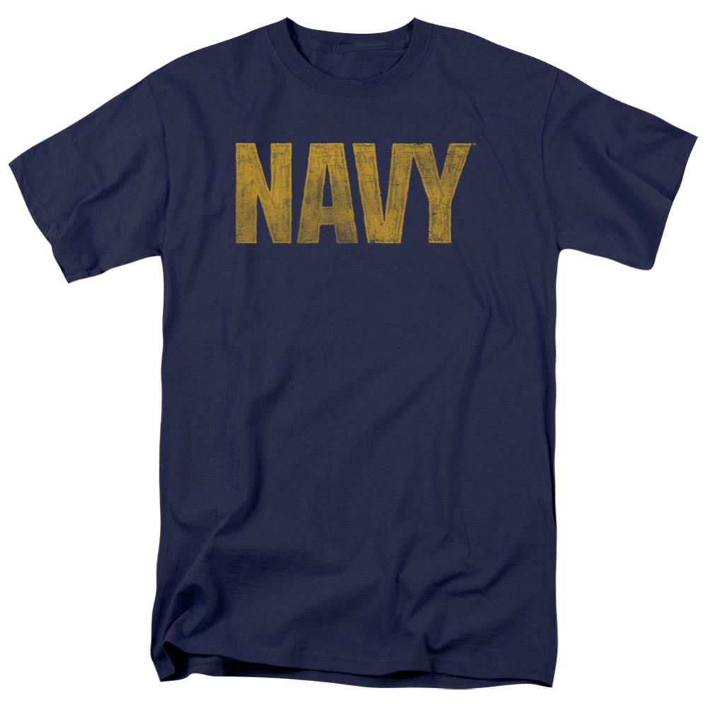 Navy Logo Men's 18/1 Cotton Short-Sleeve T-Shirt