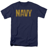 Navy Logo Men's 18/1 Cotton Short-Sleeve T-Shirt