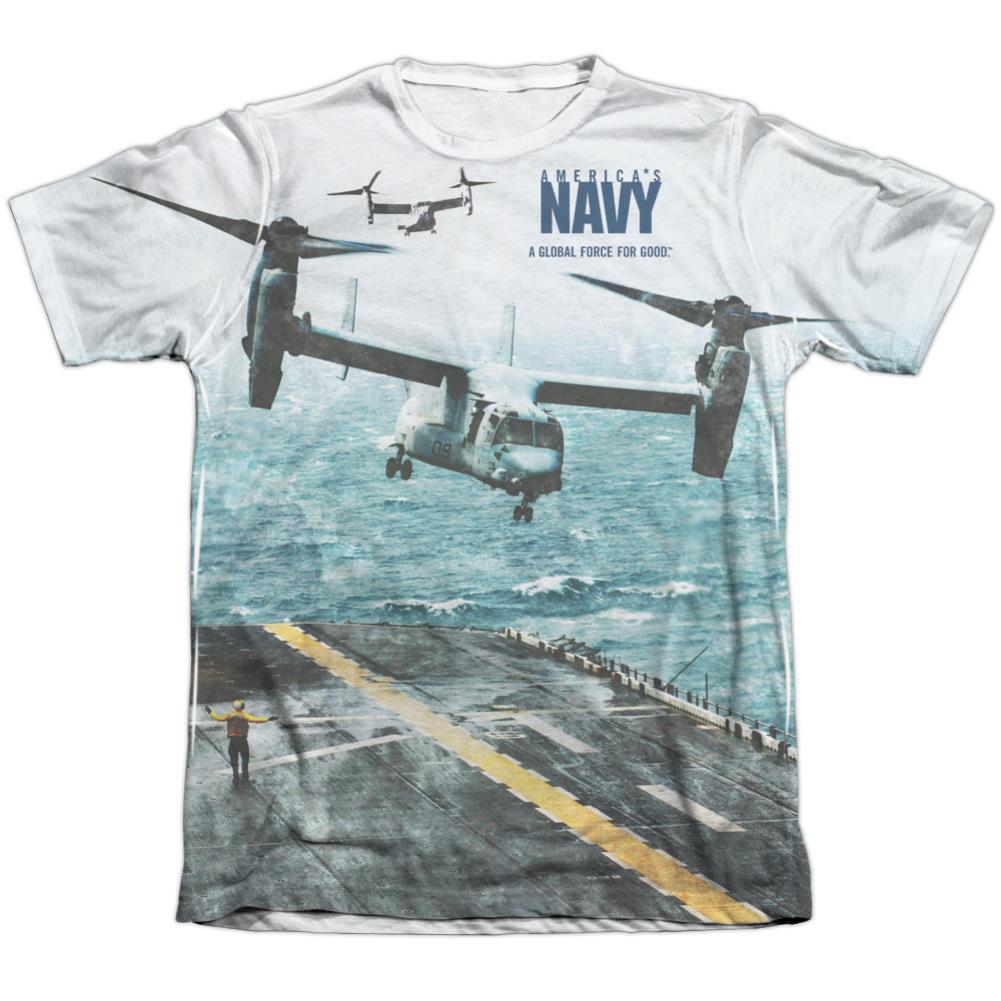 Navy Osprey Men's Regular Fit Poly Cotton Short-Sleeve T-Shirt