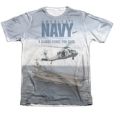 Navy Over And Under Men's Regular Fit Poly Cotton Short-Sleeve T-Shirt