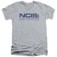 NCIS: Los Angeles Logo Men's 30/1 Cotton Slim V-Neck T-Shirt