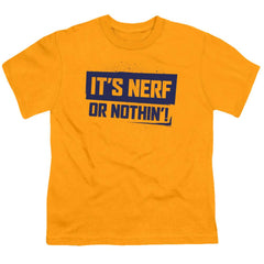 Nerf Nerf Or Nothing Youth 18/1 100% Cotton Short-Sleeve T-Shirt