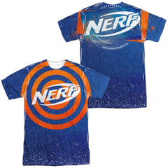Nerf Target Practice (Front/Back Print) Men's Regular Fit Polyester Short-Sleeve T-Shirt