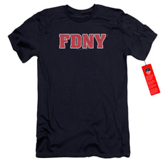 New York City FDNY Men's Ultra-Soft 30/1 Cotton Slim Short-Sleeve T-Shirt
