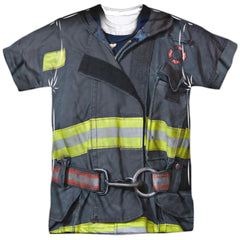New York City FDNY Uniform Men's Regular Fit Polyester Short-Sleeve T-Shirt