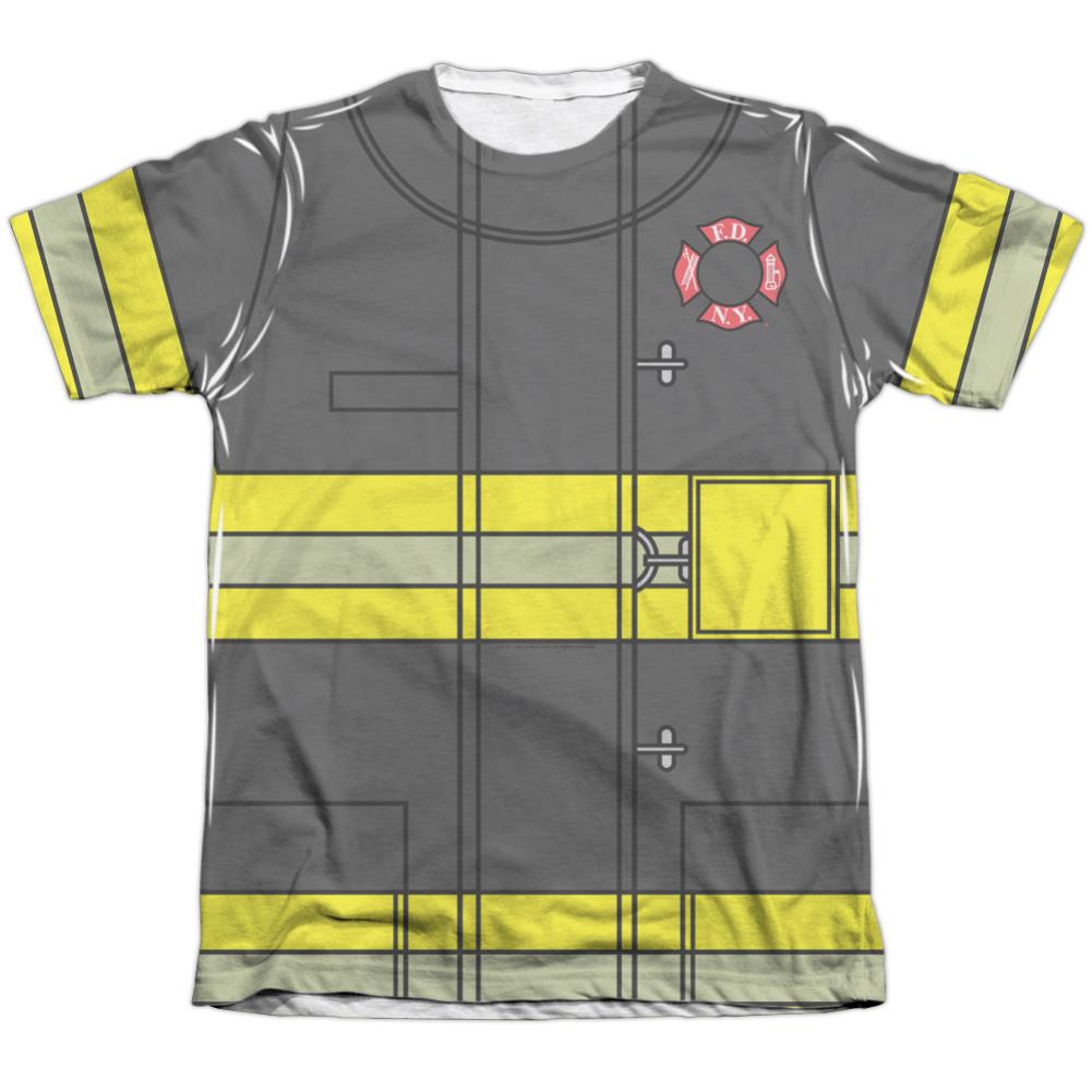 New York City Firefighter Uniform Men's Regular Fit Poly Cotton Short-Sleeve T-Shirt