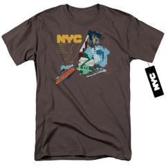 New York City Five Boroughs Men's 18/1 Cotton Short-Sleeve T-Shirt