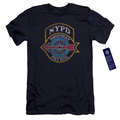 New York City Highway Patrol Men's Ultra-Soft 30/1 Cotton Slim Short-Sleeve T-Shirt