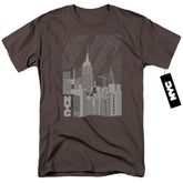 New York City Manhattan Monochrome Men's 18/1 Cotton Short-Sleeve T-Shirt