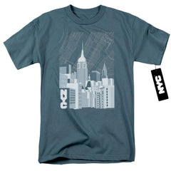 New York City Manhattan Monochrome Men's 18/1 Cotton Short-Sleeve T-Shirt