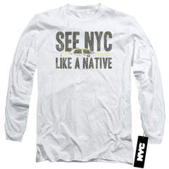 New York City NYC Like A Native Men's 18/1 Cotton Long-Sleeve T-Shirt