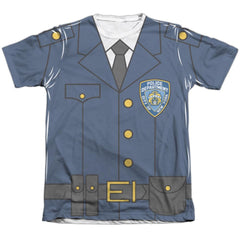 New York City Police Uniform Men's Regular Fit Poly Cotton Short-Sleeve T-Shirt