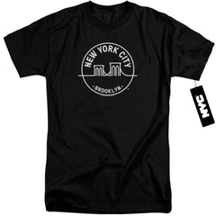 New York City See NYC Brooklyn Men's 18/1 Tall Cotton Short-Sleeve T-Shirt