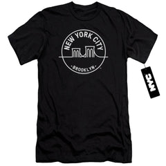 New York City See NYC Brooklyn Men's Ultra-Soft 30/1 Cotton Slim Short-Sleeve T-Shirt