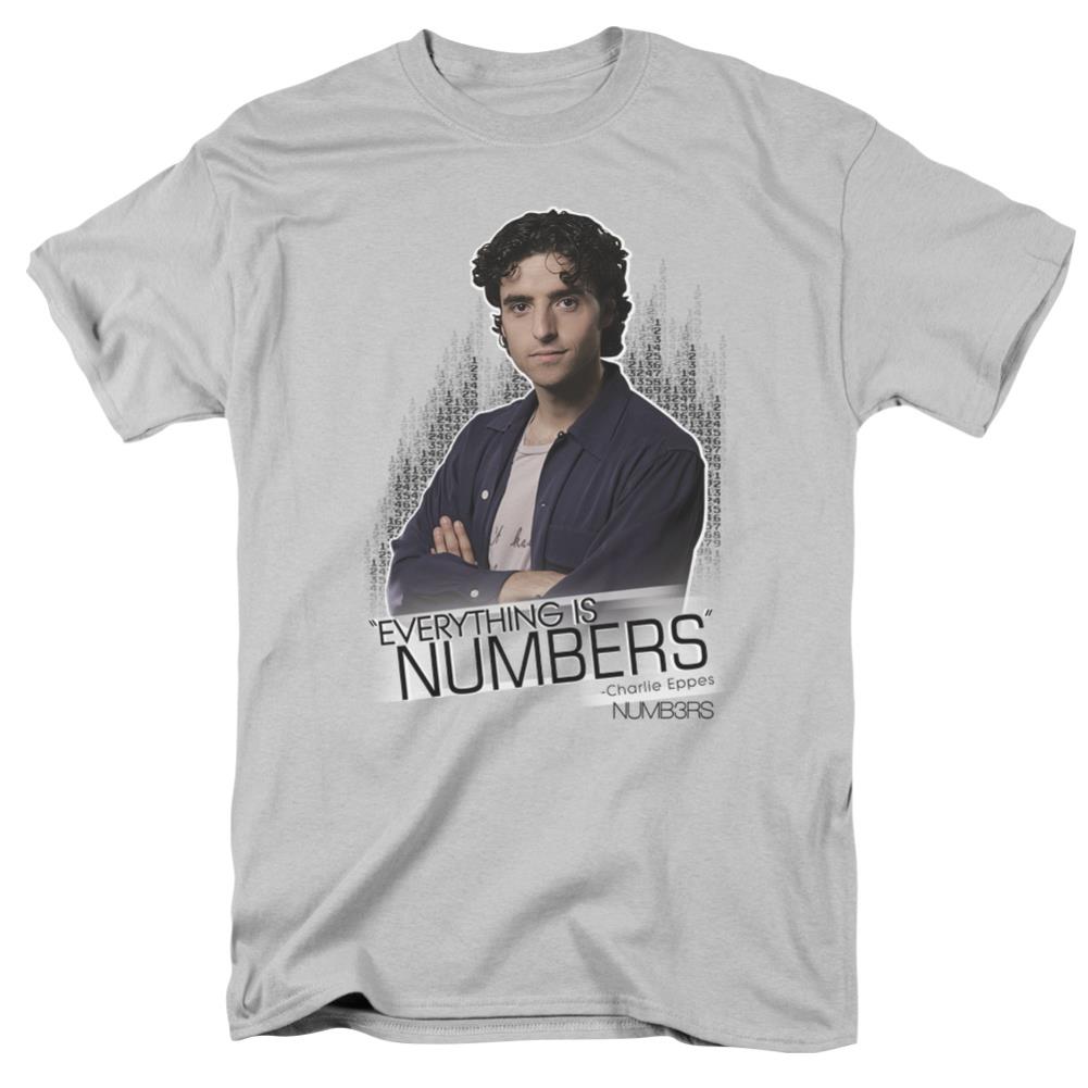 Numb3Rs Everything Is Numb3Rs Men's 18/1 Cotton Short-Sleeve T-Shirt