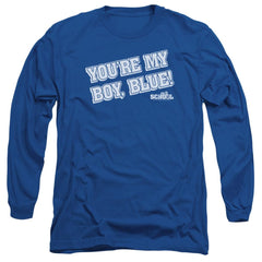 Old School My Boy Blue Men's 18/1 Cotton Long-Sleeve T-Shirt
