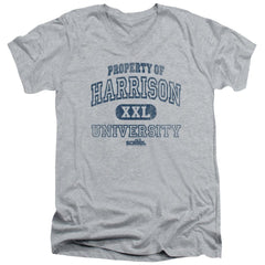 Old School Property Of Harrison Men's 30/1 Cotton Slim V-Neck T-Shirt