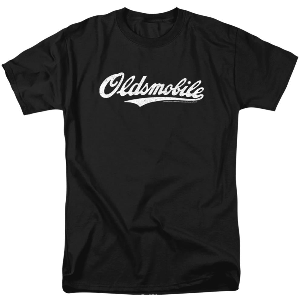 Oldsmobile Oldsmobile Cursive Logo Men's 18/1 Cotton Short-Sleeve T-Shirt