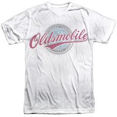Oldsmobile Oversized And Faded Logo Men's Regular Fit Polyester Short-Sleeve T-Shirt