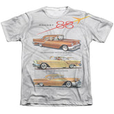 Oldsmobile Rocket Line Men's Regular Fit Poly Cotton Short-Sleeve T-Shirt