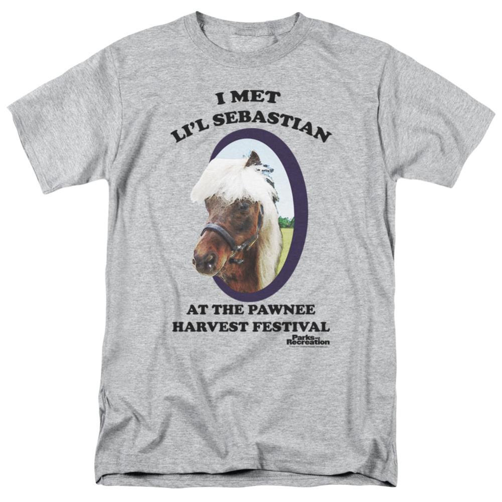 Parks And Recreation Lil Sebastian Men's 18/1 Cotton Short-Sleeve T-Shirt