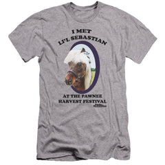 Parks And Recreation Lil Sebastian Men's Ultra-Soft 30/1 Cotton Slim Short-Sleeve T-Shirt