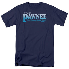 Parks And Recreation Pawnee Men's 18/1 Cotton Short-Sleeve T-Shirt