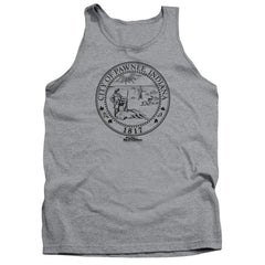 Parks And Recreation Pawnee Seal Men's 18/1 Cotton Tank Top