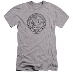 Parks And Recreation Pawnee Seal Men's Ultra-Soft 30/1 Cotton Slim Short-Sleeve T-Shirt