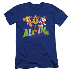 Paw Patrol All In Men's Ultra-Soft 30/1 Cotton Slim Short-Sleeve T-Shirt