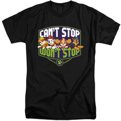 Paw Patrol Can't Stop Won't Stop Men's 18/1 Tall Cotton Short-Sleeve T-Shirt