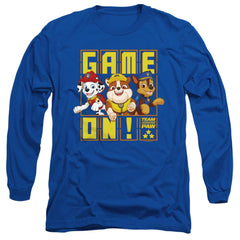 Paw Patrol Game On Team Paw Men's 18/1 Cotton Long-Sleeve T-Shirt