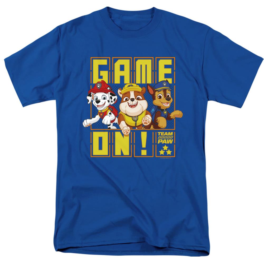Paw Patrol Game On Team Paw Men's 18/1 Cotton Short-Sleeve T-Shirt