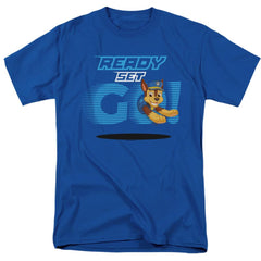 Paw Patrol Ready Set Go! Chase Men's 18/1 Cotton Short-Sleeve T-Shirt