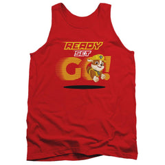 Paw Patrol Ready Set Go! Rubble Men's 18/1 Cotton Tank Top