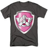 Paw Patrol Skye Badge Men's 18/1 Cotton Short-Sleeve T-Shirt