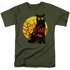 Pet Sematary Graphic Cat Men's 18/1 Cotton Short-Sleeve T-Shirt