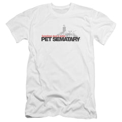 Pet Sematary Logo Men's Ultra-Soft 30/1 Cotton Slim Short-Sleeve T-Shirt