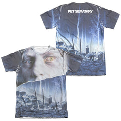 Pet Sematary Poster (Front/Back Print) Men's Regular Fit Poly Cotton Short-Sleeve T-Shirt