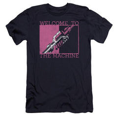 Pink Floyd Welcome To The Machine Men's Ultra-Soft 30/1 Cotton Slim Short-Sleeve T-Shirt