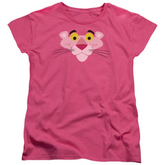 Pink Panther Face Women's 18/1 Cotton Short-Sleeve T-Shirt