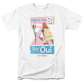 Pink Panther Say Oui Men's 18/1 Cotton Short-Sleeve T-Shirt