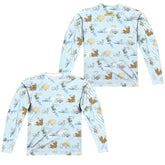 Pinky And The Brain Experiments (Front/Back Print) Men's Regular Fit Polyester Long-Sleeve T-Shirt