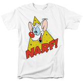 Pinky And The Brain Narf Men's 18/1 Cotton Short-Sleeve T-Shirt