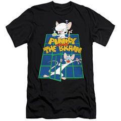 Pinky And The Brain Ol Standard Men's Ultra-Soft 30/1 Cotton Slim Short-Sleeve T-Shirt
