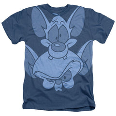 Pinky And The Brain Stacked Men's 30/1 Cotton Poly SS Heather T