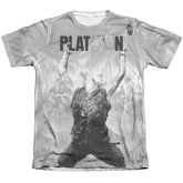 Platoon Grayscale Poster Men's Regular Fit Poly Cotton Short-Sleeve T-Shirt